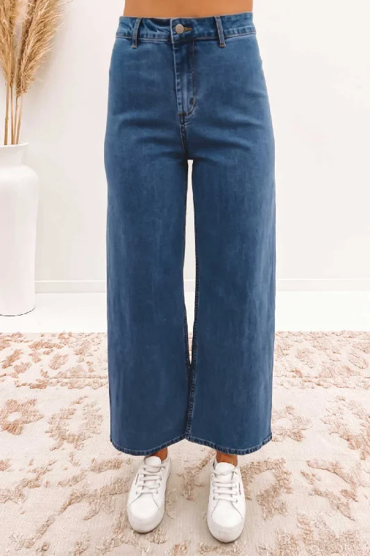 Cayn Denim Pant Mid Blue