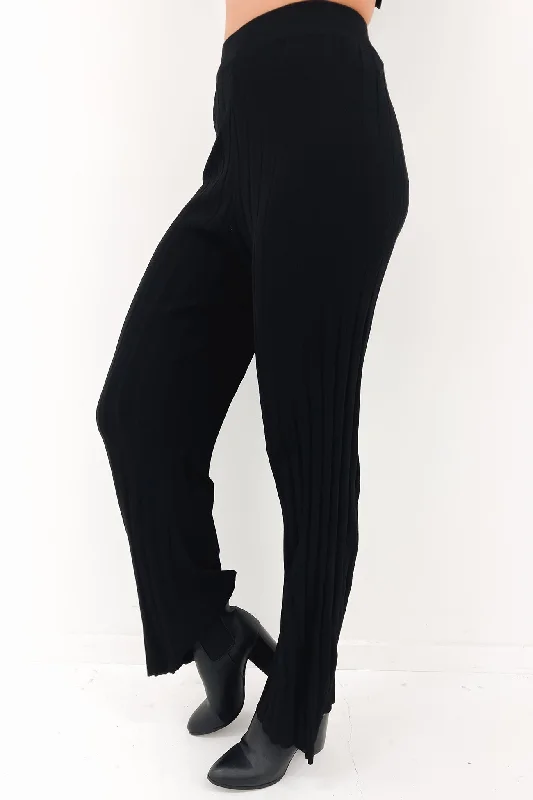 Lewis Knit Pant Black