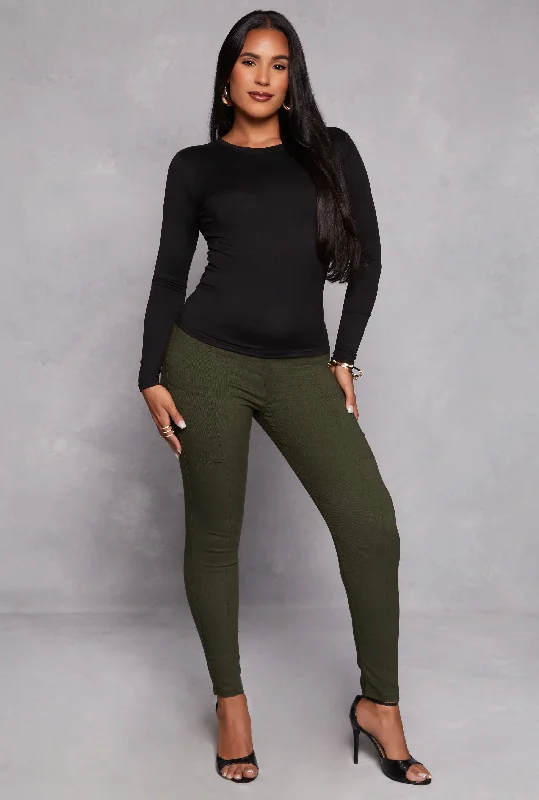 Stretch Pull On Skinny Leg Pants