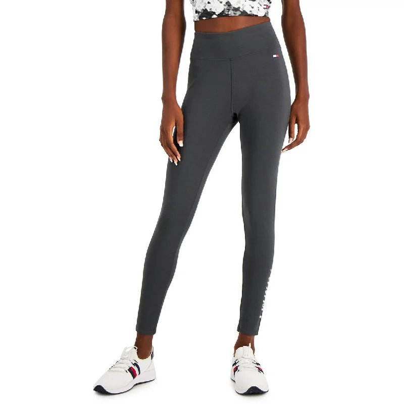 Tommy Hilfiger Sport Womens Logo High Rise Leggings