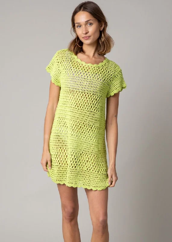 Delaney Cover Up Dress - Lime ***FINAL SALE***