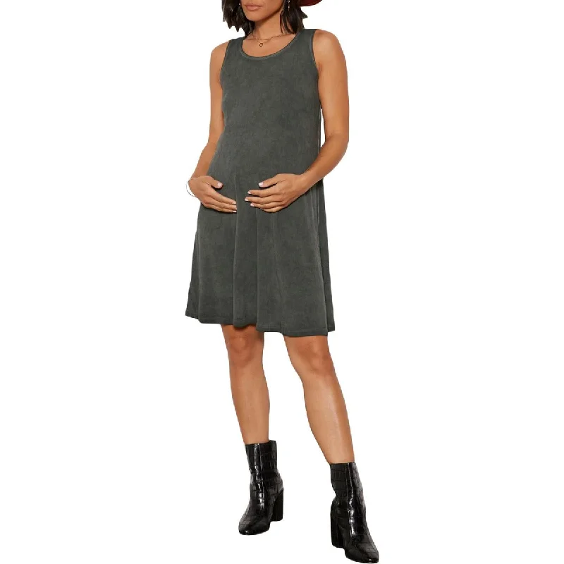 Tart Collections Bran Women's Faded Scoopneck Sleeveless Mini Maternity Dress