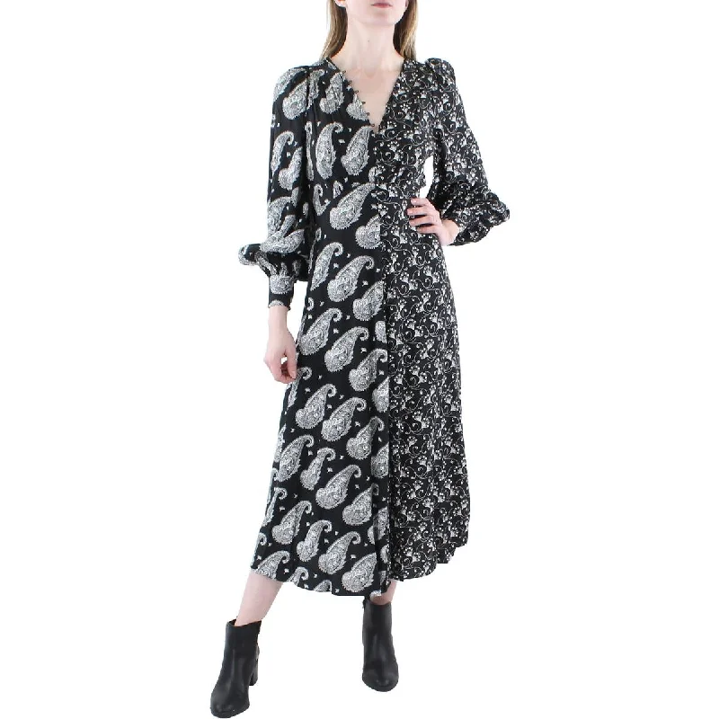 Ted Baker Womens Woven Paisley Midi Dress