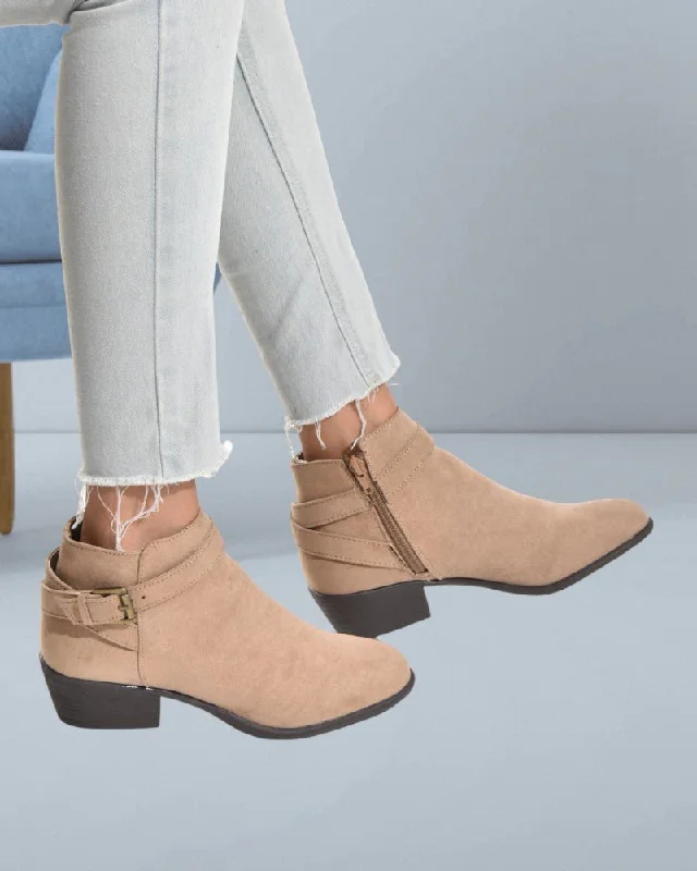 Voss Taupe Ankle Boots